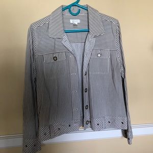 Christopher and Banks striped jacket. Size large.